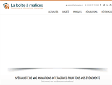 Tablet Screenshot of boiteamalices.fr